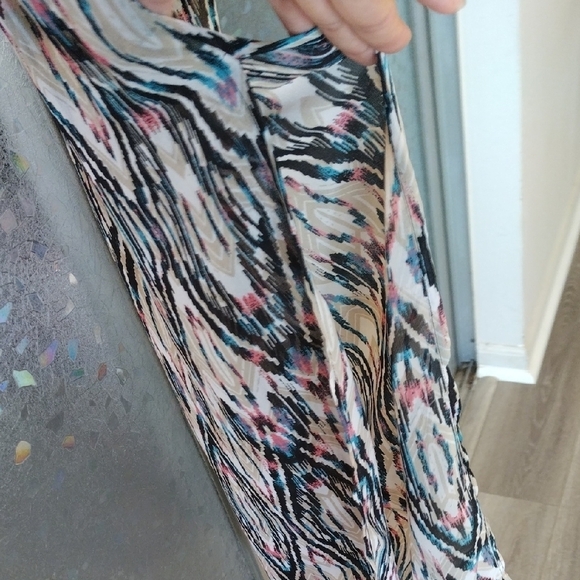 Brown and Cream Pleated Midi Skirt for Cocktail Events - Picture 6 of 13